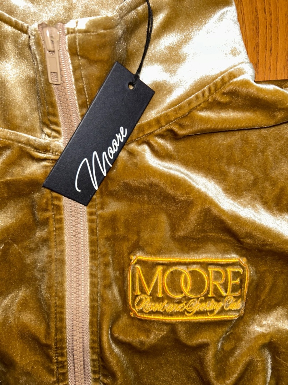 New Women Gold Jacket from Moore Size M - Picture 3 of 5